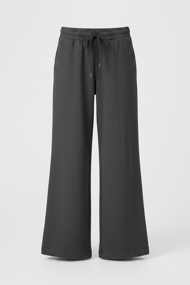 Pantalon Parachute Gris Ample Molletonné Fille - vue 3