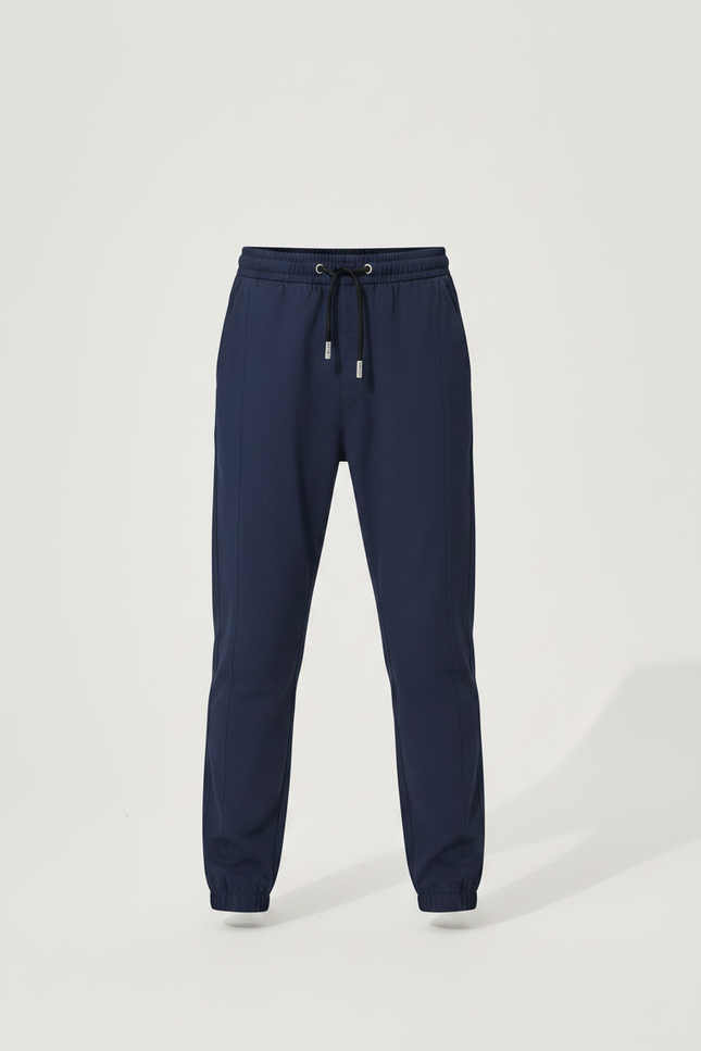 Pantalon Parachute Bleu Marine Cordon Décontracté Garçon - Polyester - vue 3