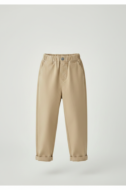 Pantalon Parachute Kaki Ample Décontracté Enfant - Coton - vue 3