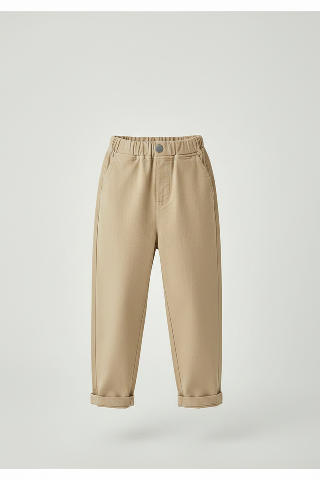 Pantalon Parachute Kaki Ample Décontracté Enfant - Coton - vue 3