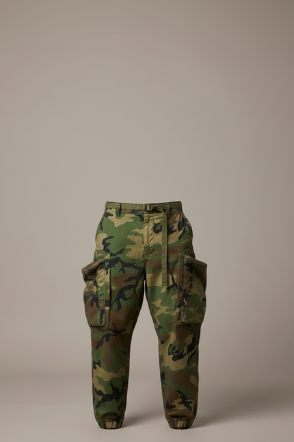 Pantalon Parachute Camouflage Ample Cargo Homme Streetwear - Imprimé Toile - vue 3