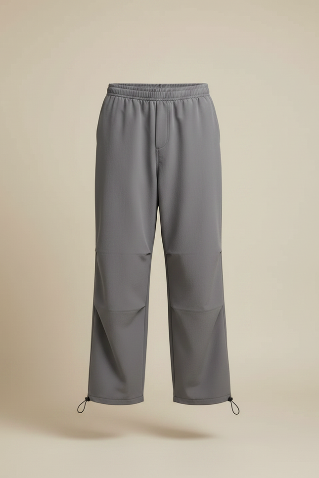 Pantalon Parachute Gris - Polyester - vue 3
