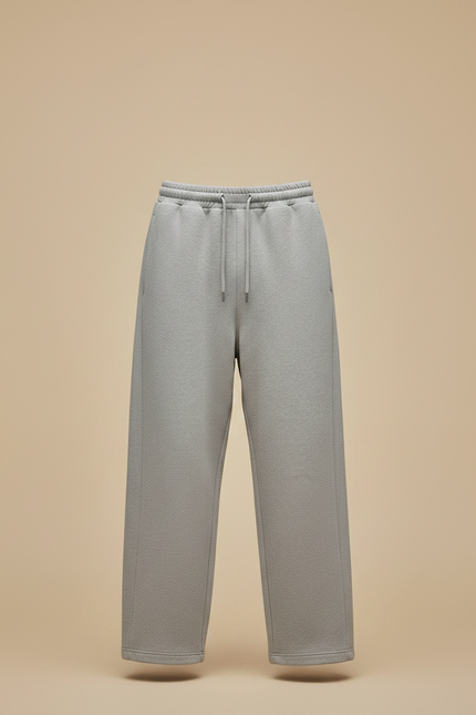 Pantalon Parachute Gris Cordon Large Décontracté Homme - Molleton - vue 3