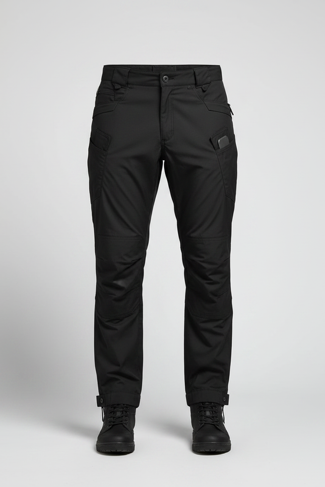 Pantalon Parachute Homme Noir Cargo Nylon - Polyester - vue 3