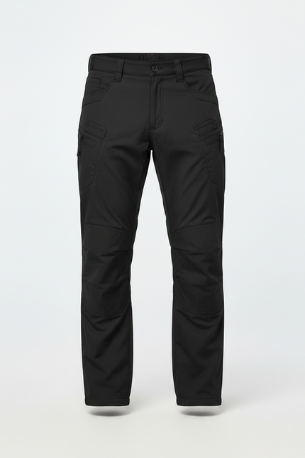 Pantalon Parachute Noir Cargo Technique Homme Droit - Polyester - vue 3