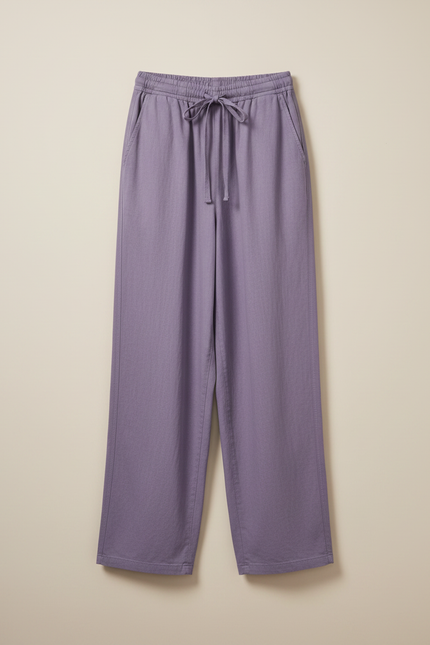Pantalon Parachute Ample Uni Décontracté Enfant Coton - Kaki - vue 3