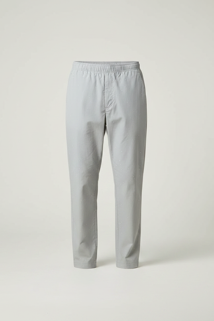 Pantalon Parachute Gris Clair Décontracté Imprimé Homme - Polyester - vue 3