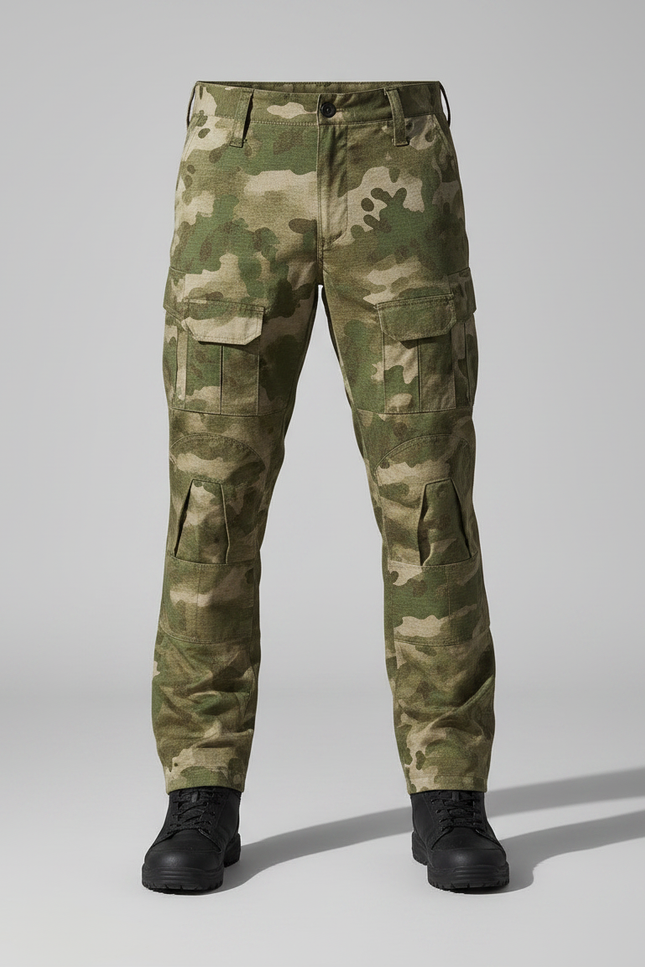 Pantalon Parachute Camouflage Cargo Militaire Multipoches - Imprimé Toile - vue 3