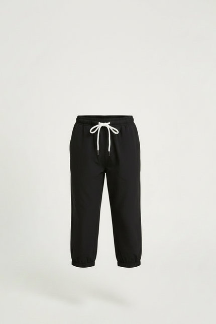 Pantalon Parachute Noir Cordon Décontracté Garçon - Polyester - vue 3
