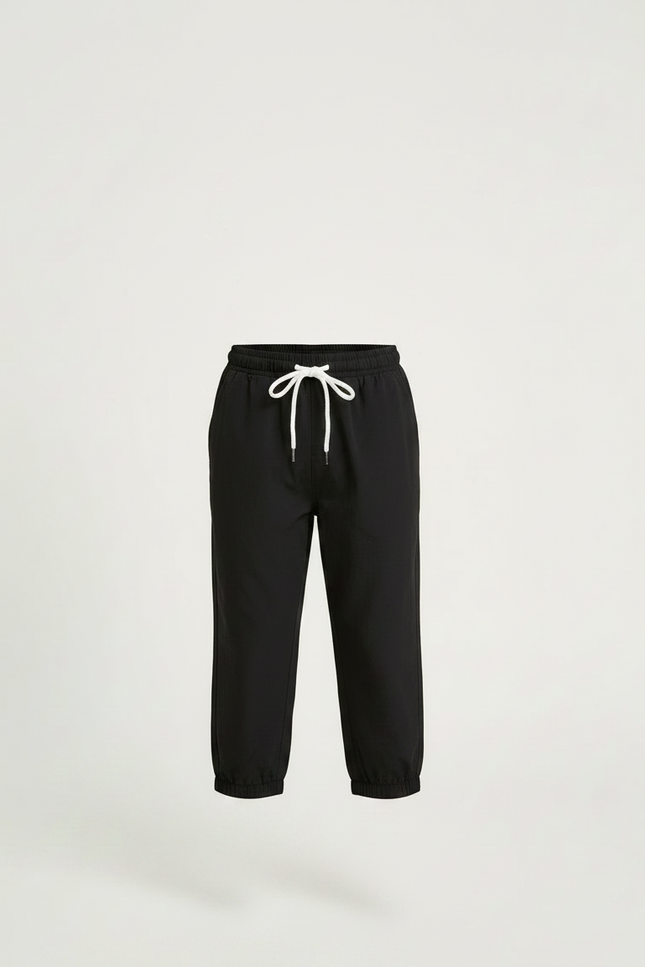 Pantalon Parachute Noir Cordon Décontracté Garçon - Polyester - vue 3