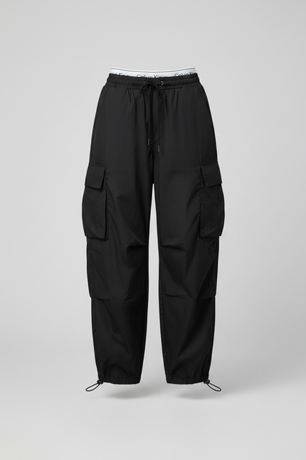 Pantalon Parachute Fille - Noir Polyester - vue 3