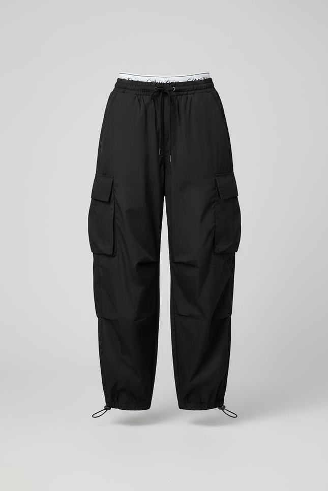 Pantalon Parachute Fille - Noir Polyester - vue 3
