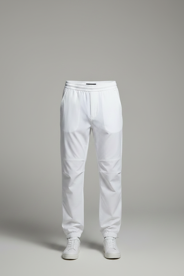Pantalon Parachute Blanc Respirant Slim Fit Décontracté Homme - Polyester - vue 3