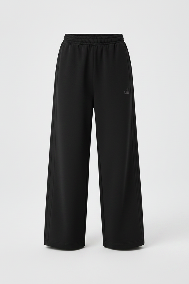 Pantalon Parachute Noir Ample Décontracté Enfant Coton - Molleton - vue 3