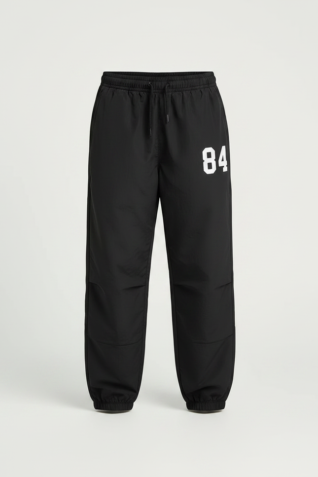 Pantalon Parachute Noir Ample Numéro 84 Garçon - Polyester - vue 3