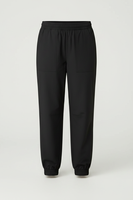 Pantalon Parachute Noir Ample Fille Occasionnel - Polyester - vue 3