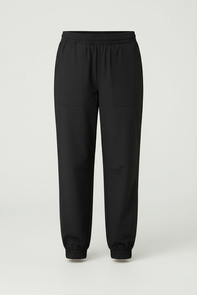 Pantalon Parachute Noir Ample Fille Occasionnel - Polyester - vue 3
