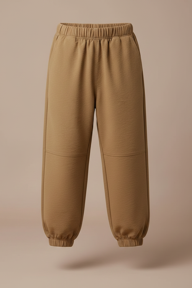 Pantalon Parachute Kaki Ample Coton Décontracté Enfant - Molleton - vue 3