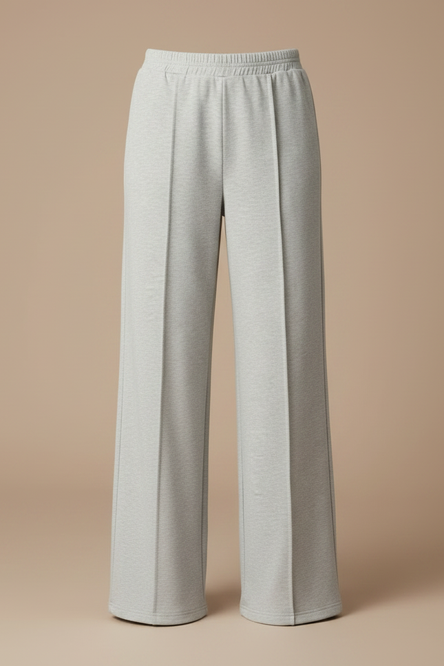 Pantalon Parachute Gris Ample Décontracté Confortable - Molleton - vue 3